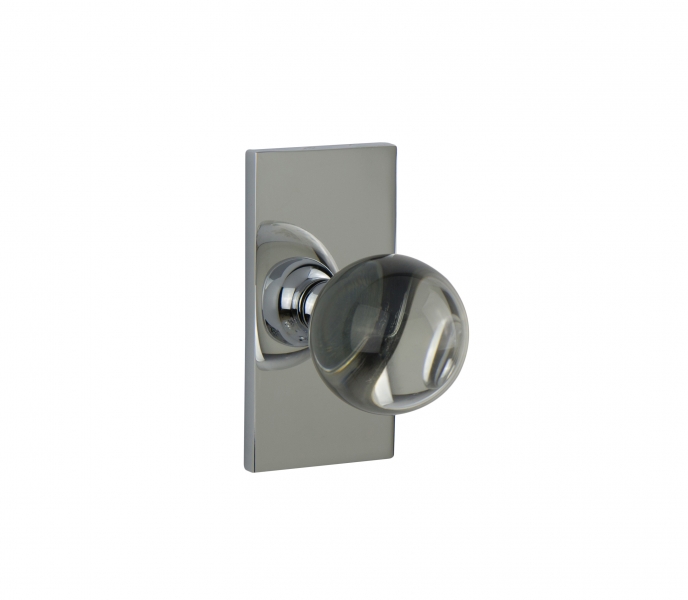 WSP-01 – Clear Opal Crystal – Contemporary Door Knob